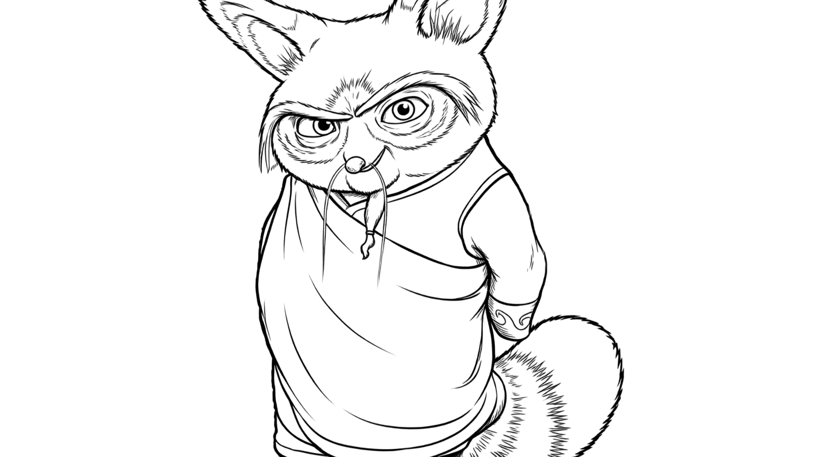 Mestre shifu kung fu panda para colorir para colorir