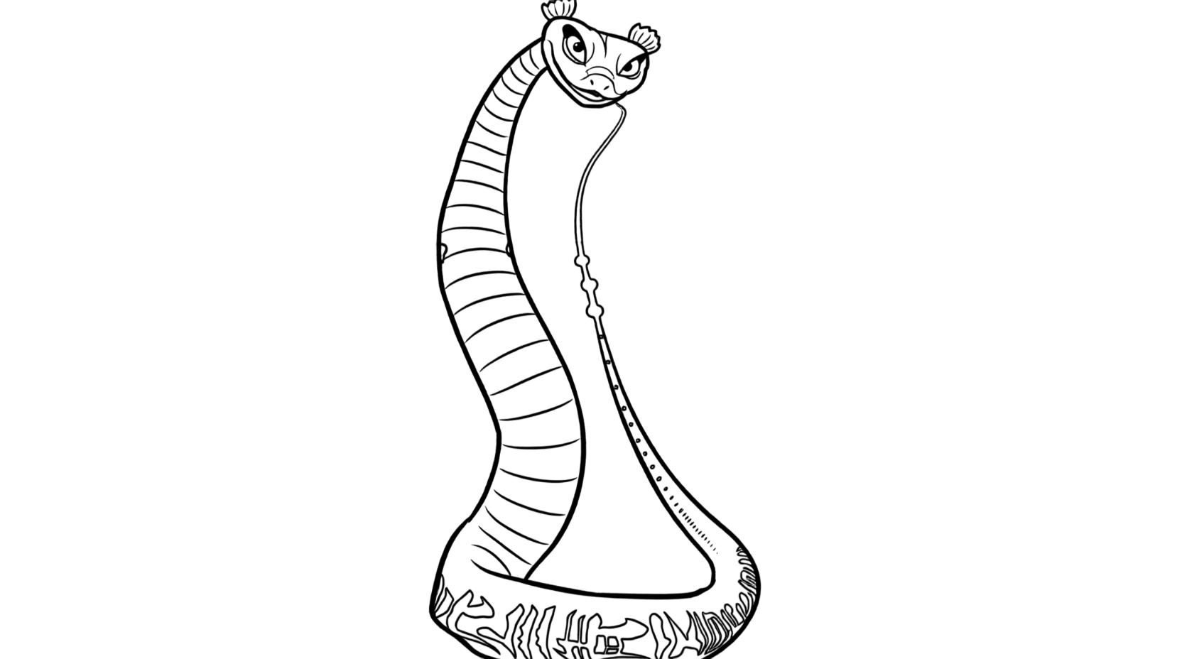 Viper cobra kung fu panda para colorir para colorir