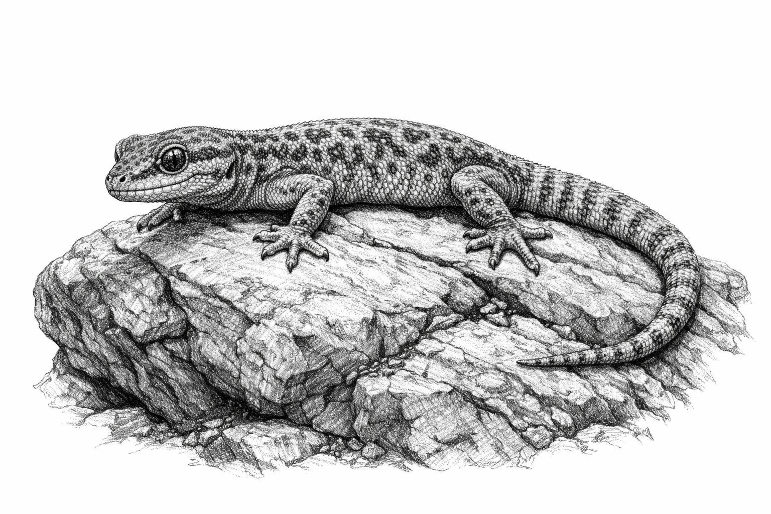 Lagartixa pedra realista para colorir para colorir