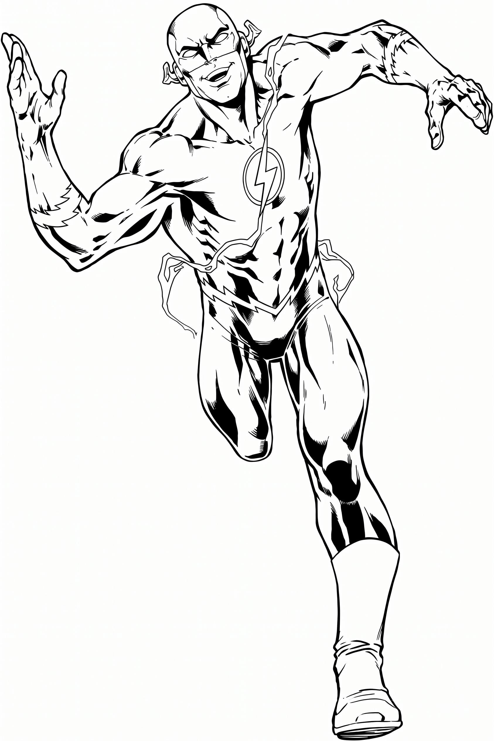 Flash liga da justica para colorir para colorir