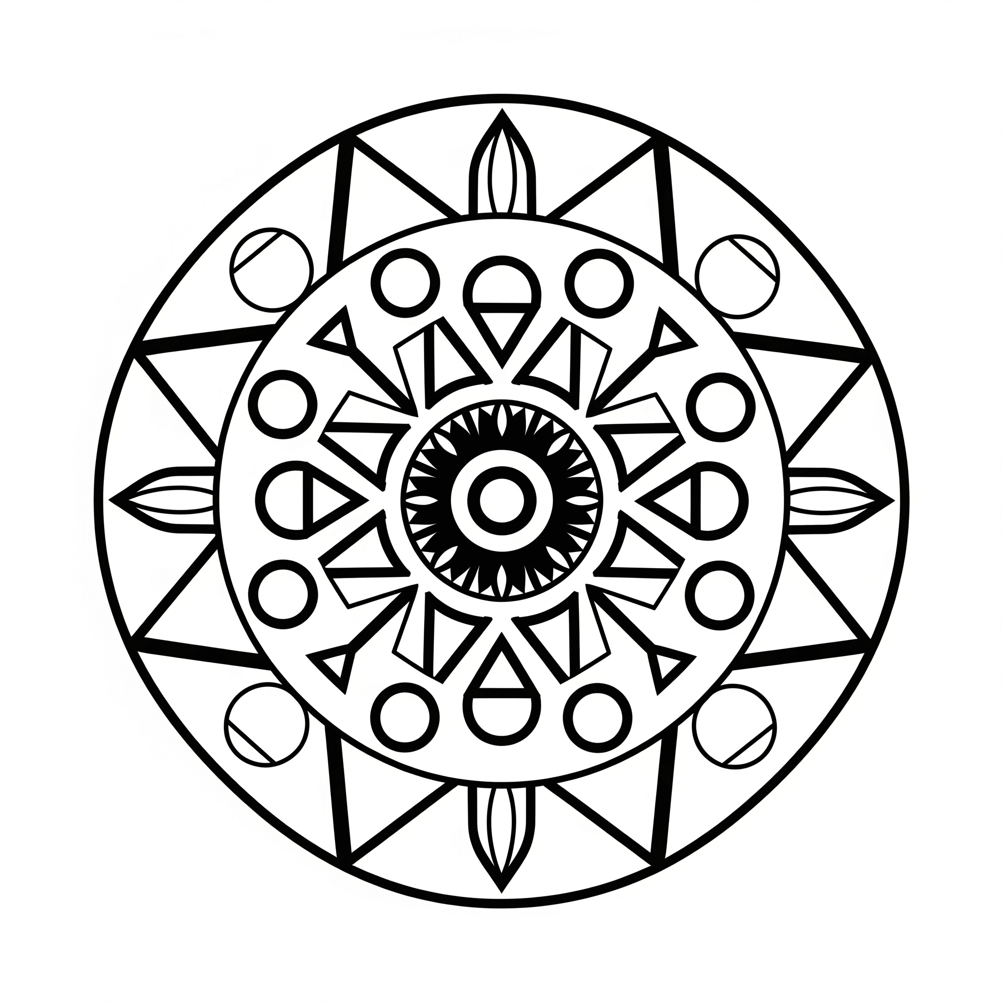 Mandala para criancas para colorir para colorir