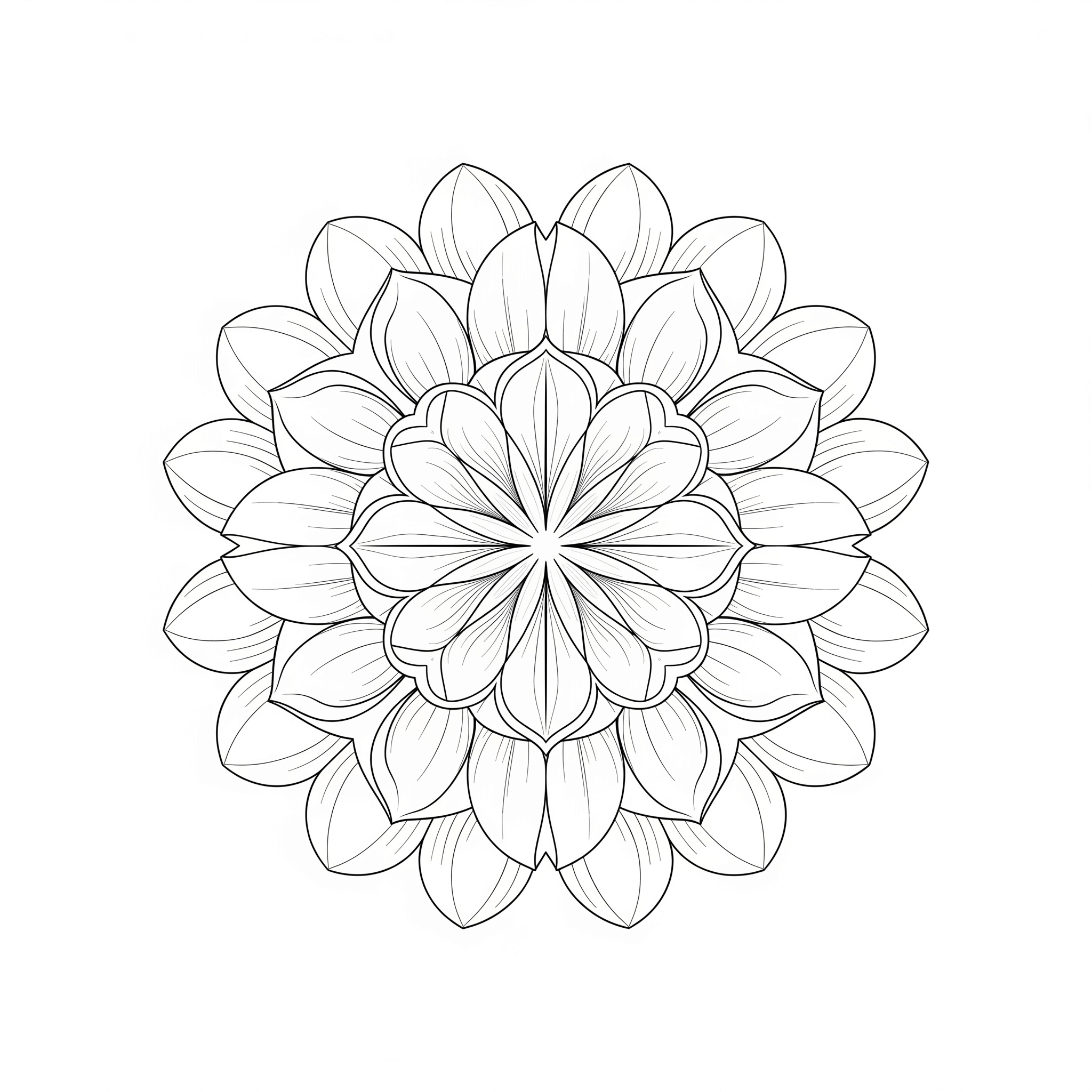 Mandala petala flores para colorir para colorir