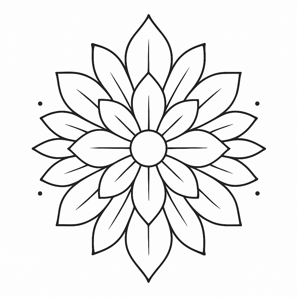 Mandala simples para colorir para colorir
