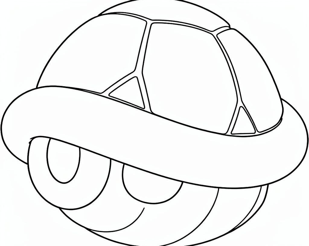 Casco verde de koopa para colorir para colorir