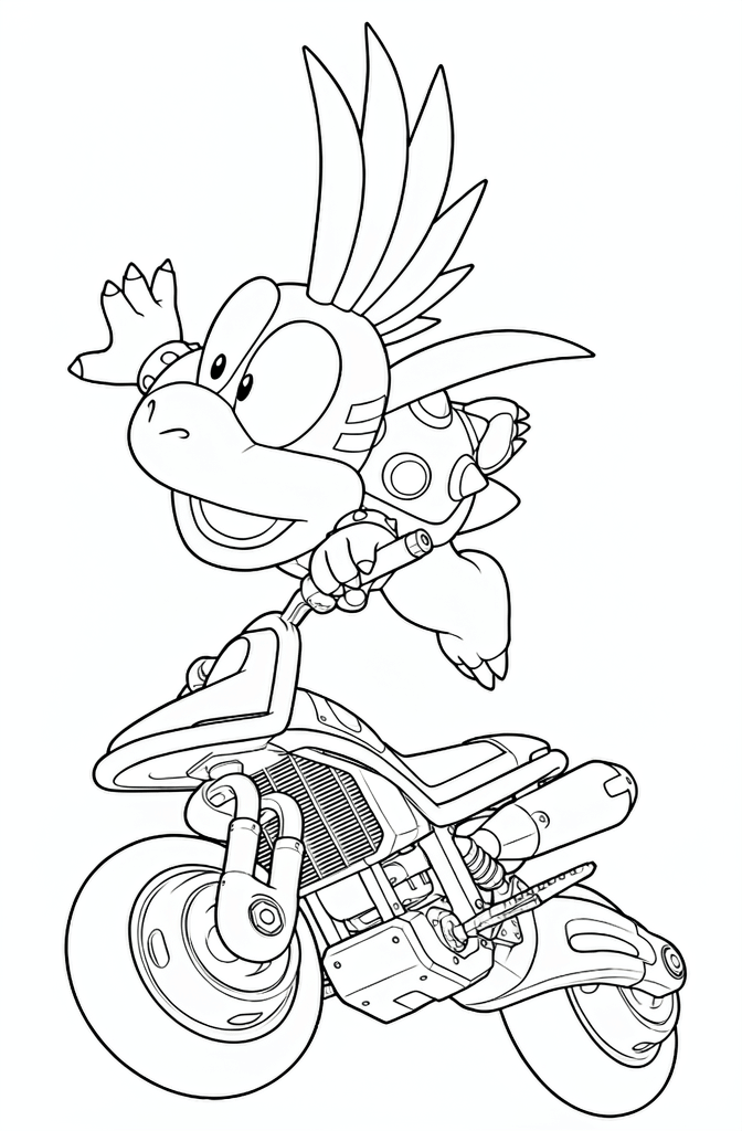 Lemmy na moto para colorir para colorir
