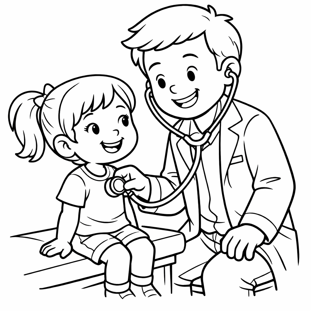 Medico para colorir para colorir