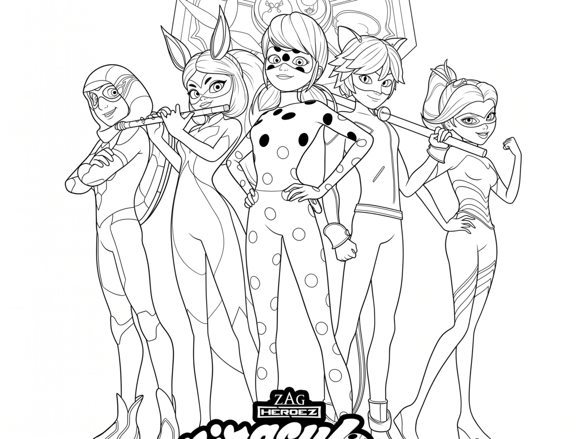 Miraculous desenho para colorir para colorir