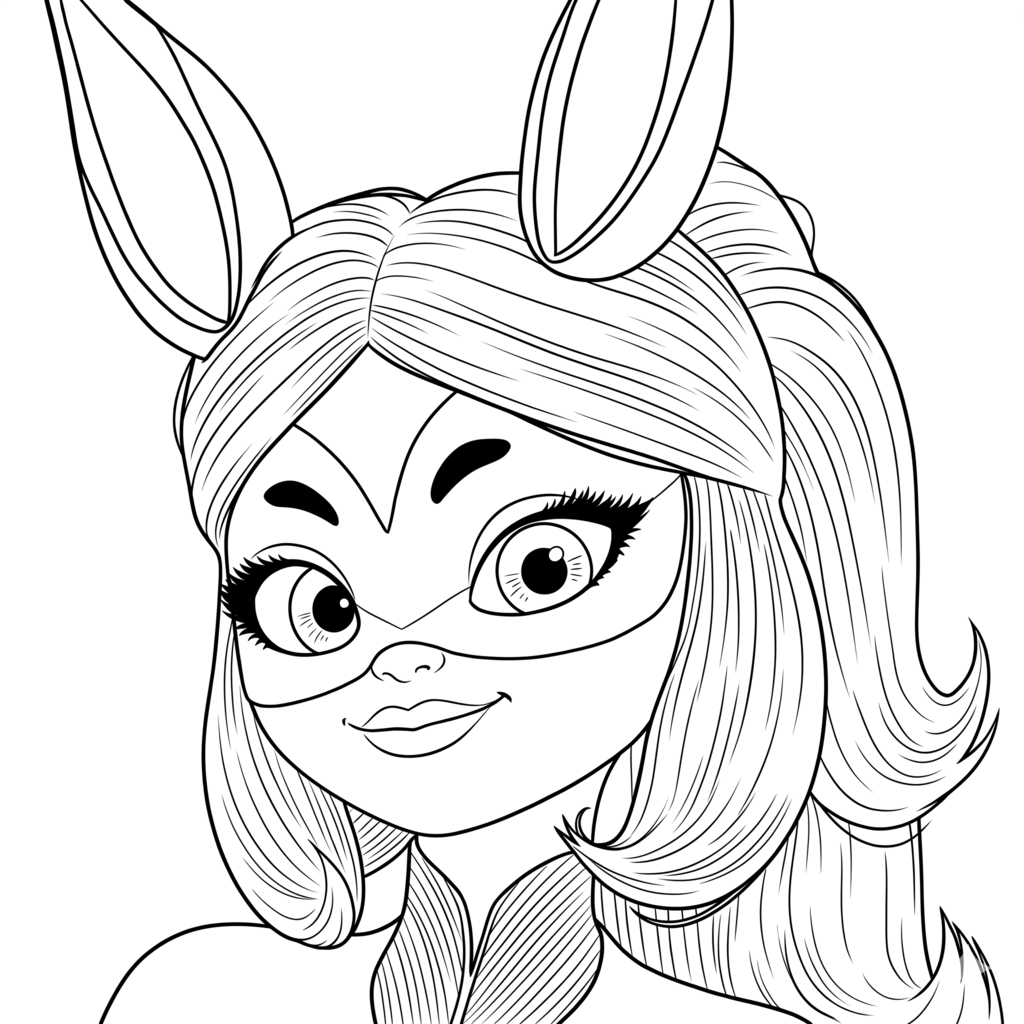 Miraculous rena rouge para colorir para colorir