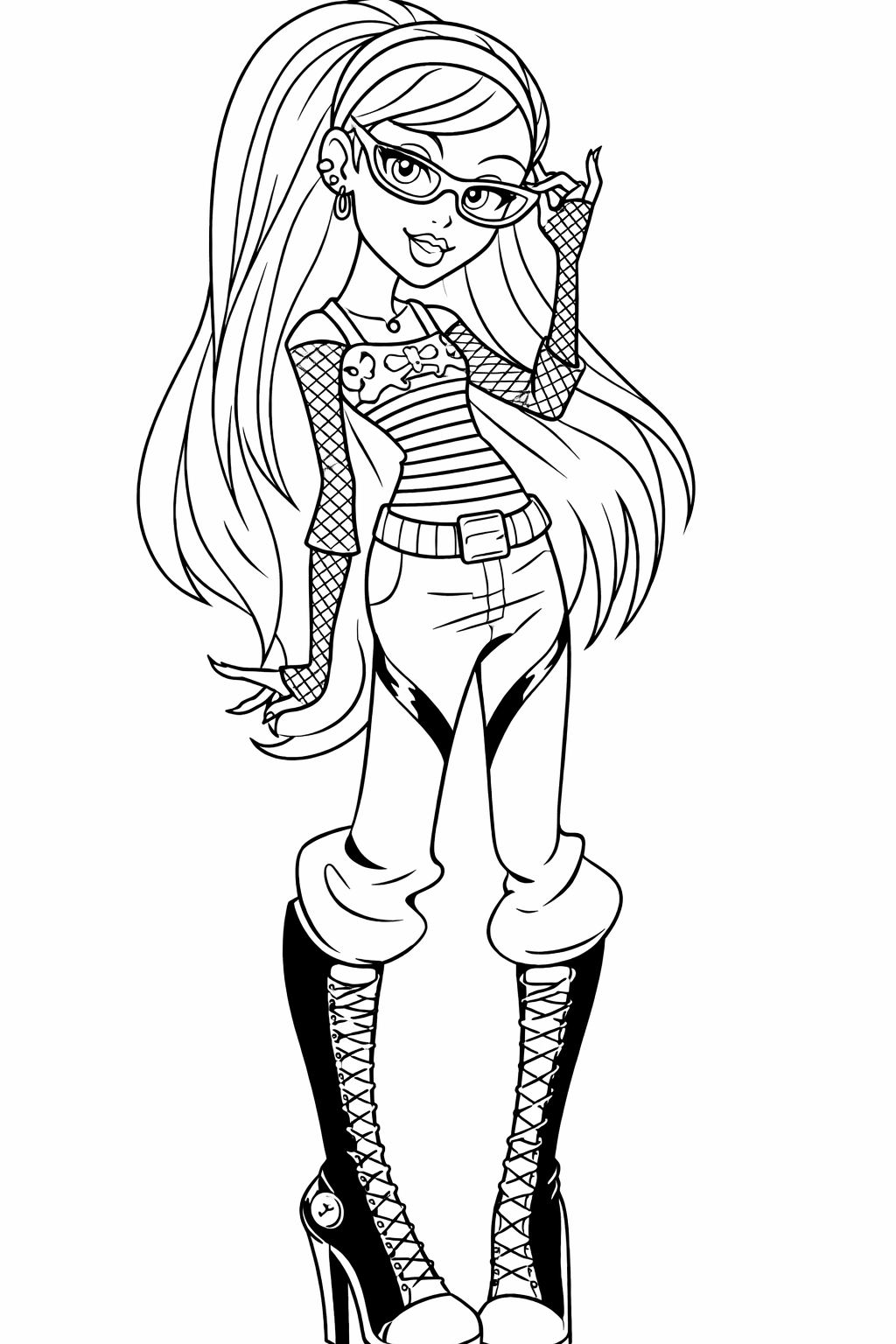 Monster high ghoulia yelps para colorir para colorir