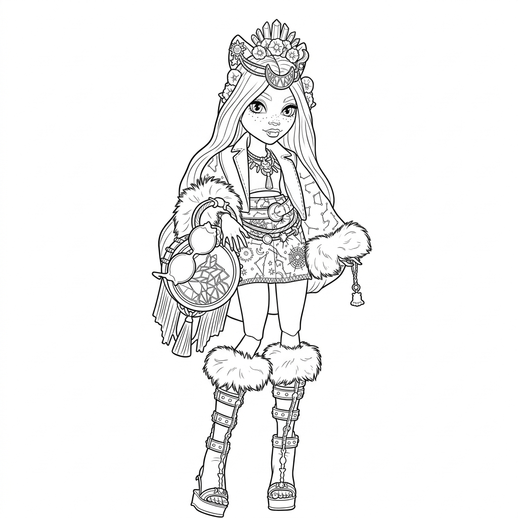 Monster high wolf para colorir para colorir
