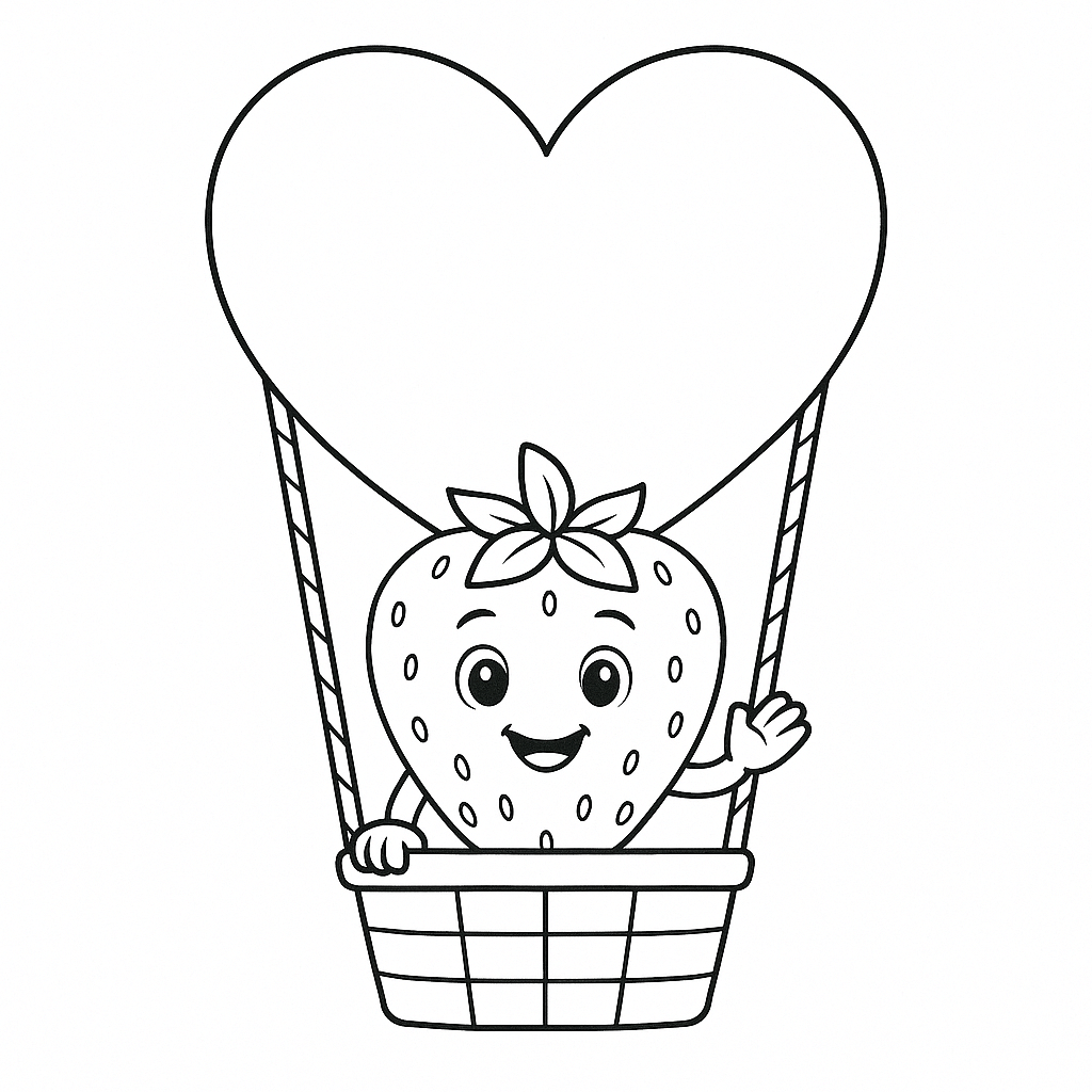 Morangoemumbalaodecoracao para colorir