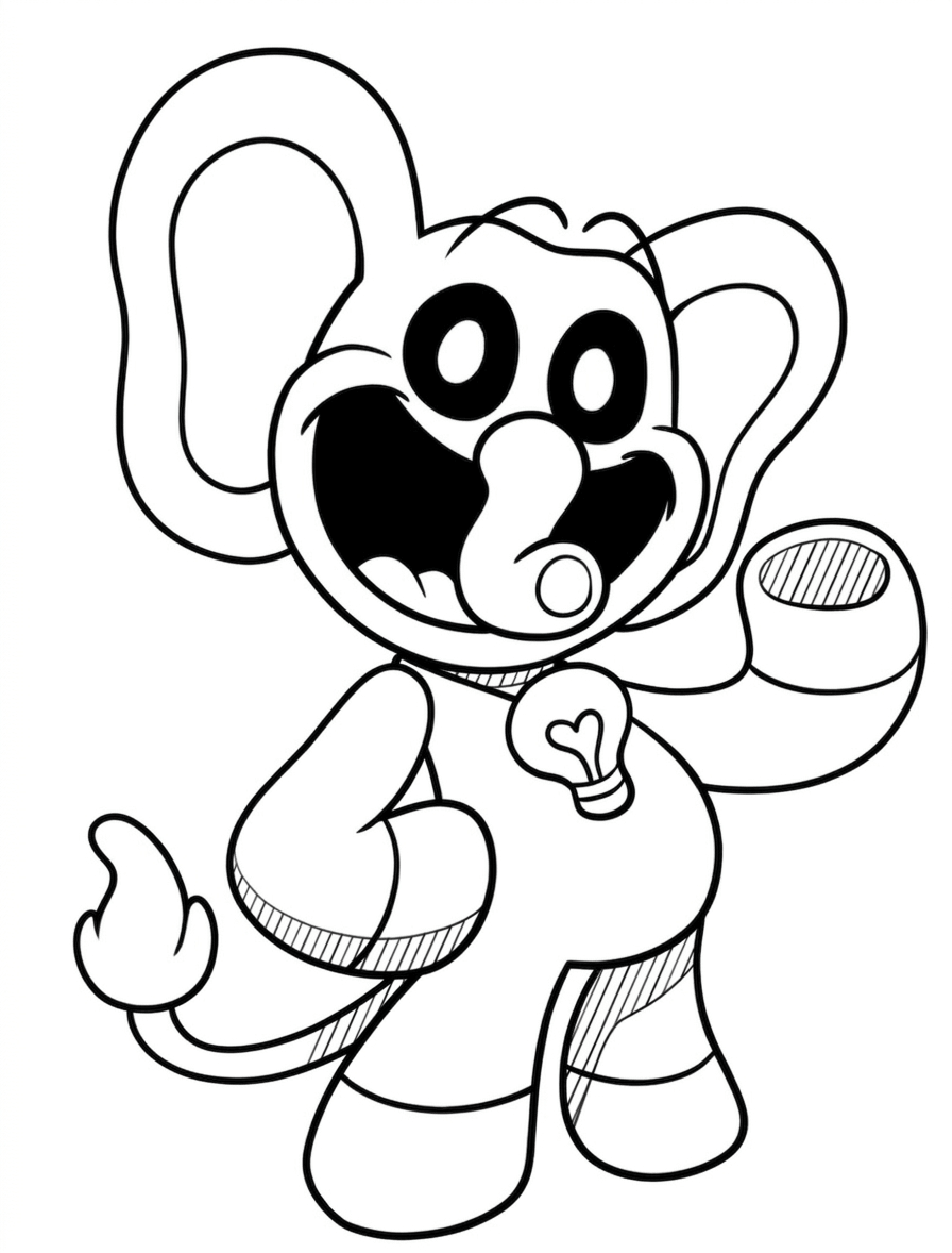Poppy playtime bubba bubbaphant para colorir para colorir