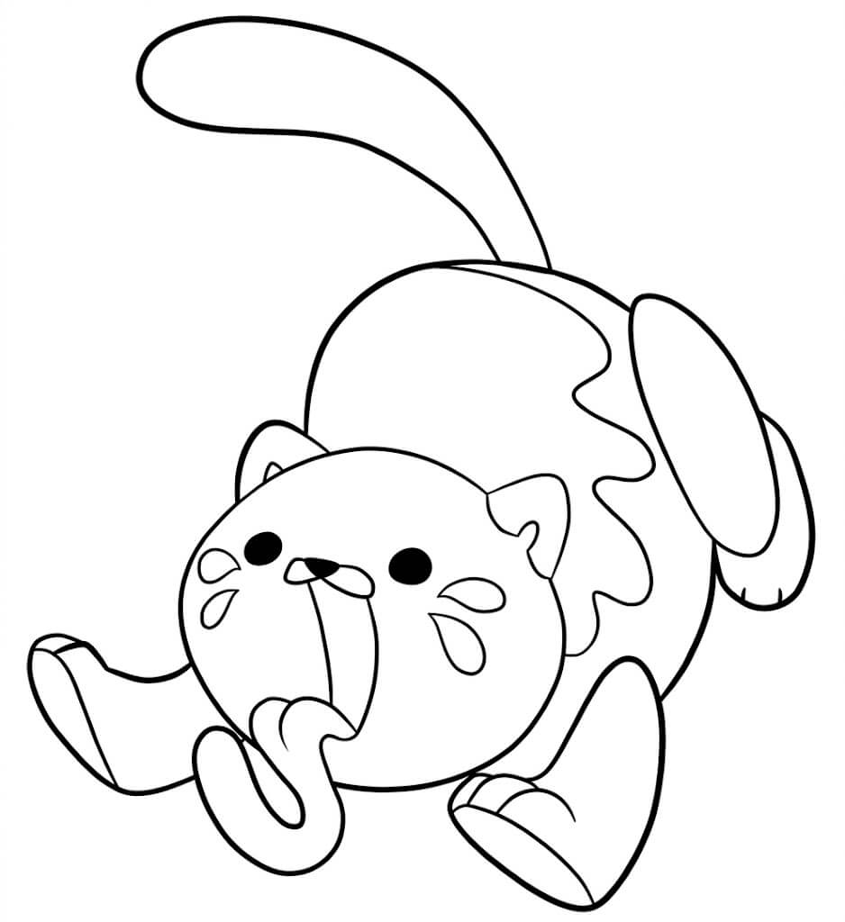 Poppy playtime candy cat para colorir para colorir