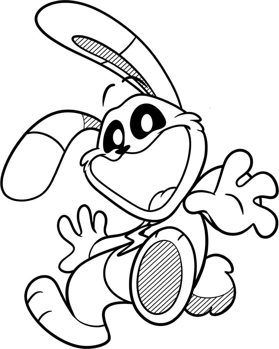Poppy playtime hoppy hopscotch para colorir para colorir
