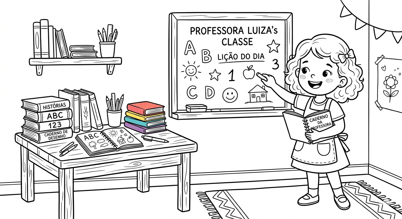Professora para colorir para colorir
