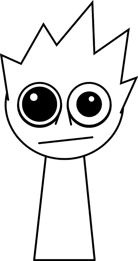 Sprunki lime OWAKCX para colorir para colorir