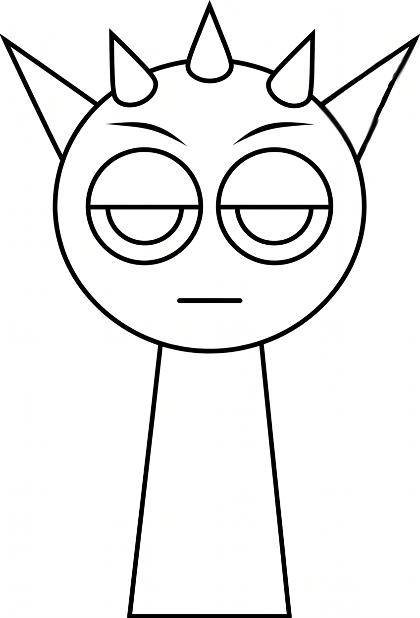 Sprunki vermelho raddy para colorir para colorir