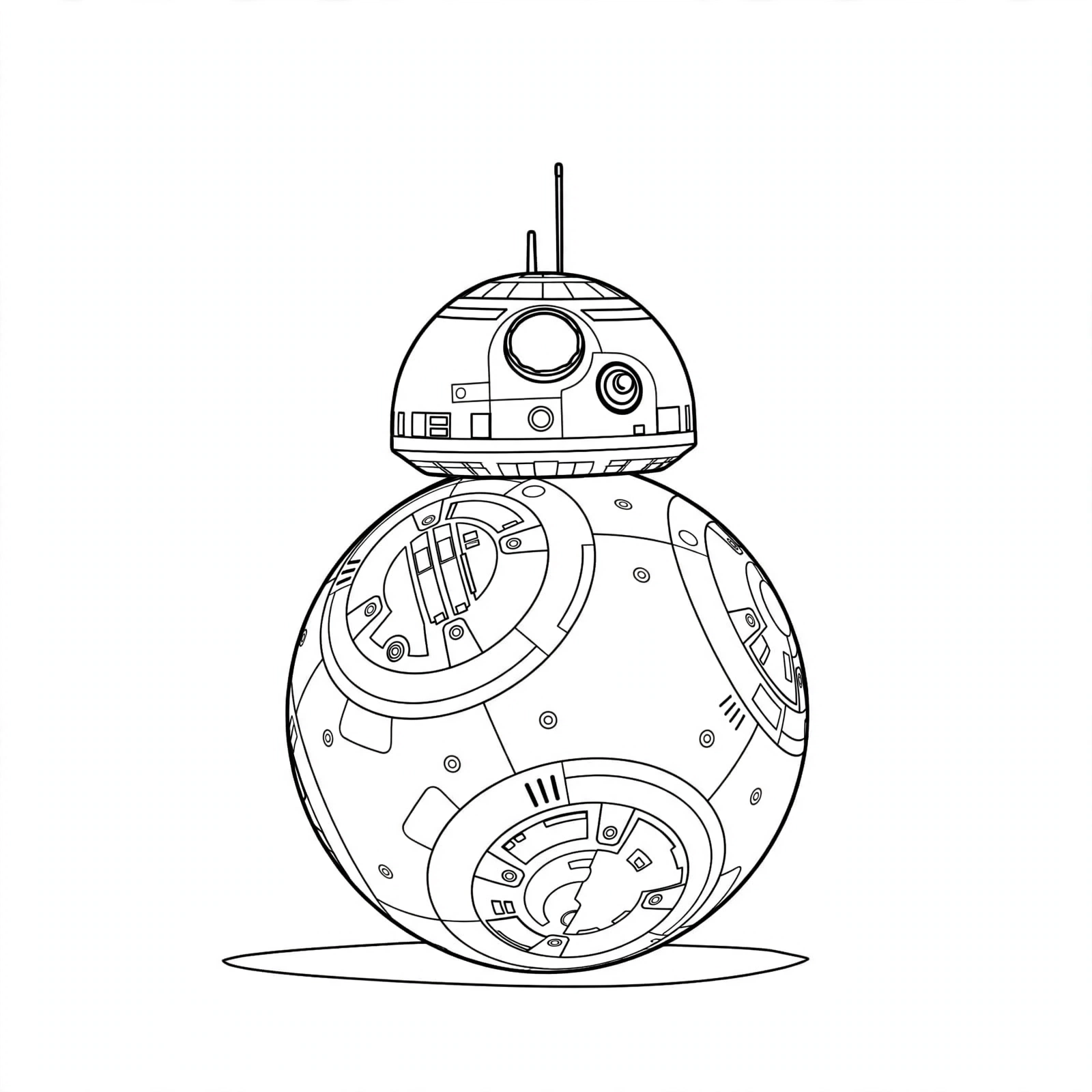 Bb 8 droide para colorir para colorir