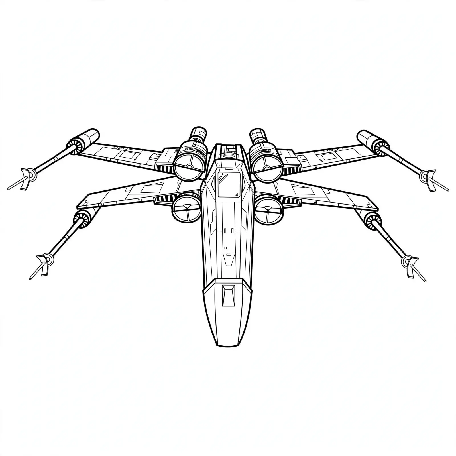 Caca estelar x wing para colorir para colorir