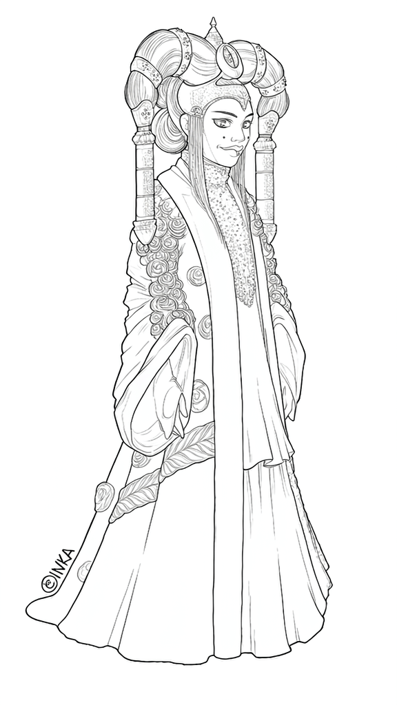 Rainha padme amidala para colorir para colorir