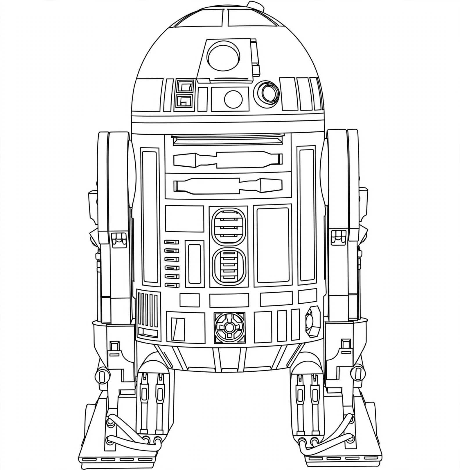 Robo r2 d2 para colorir para colorir