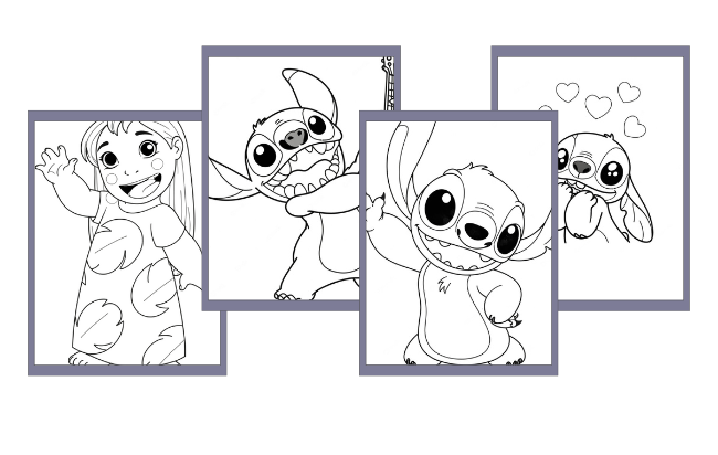 Desenhos do Stitch para colorir