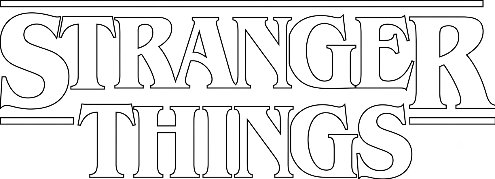 Stranger things simbolo para colorir para colorir