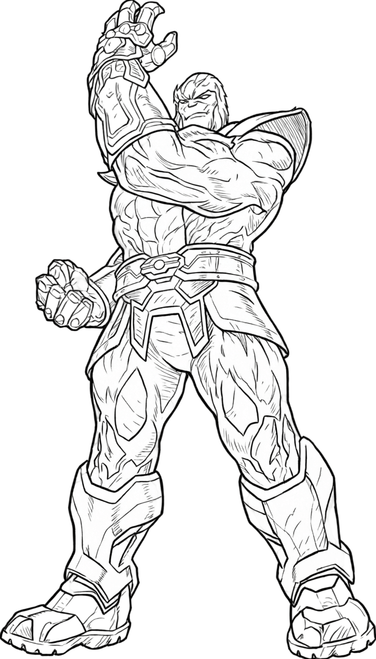 Thanos armadura para colorir para colorir