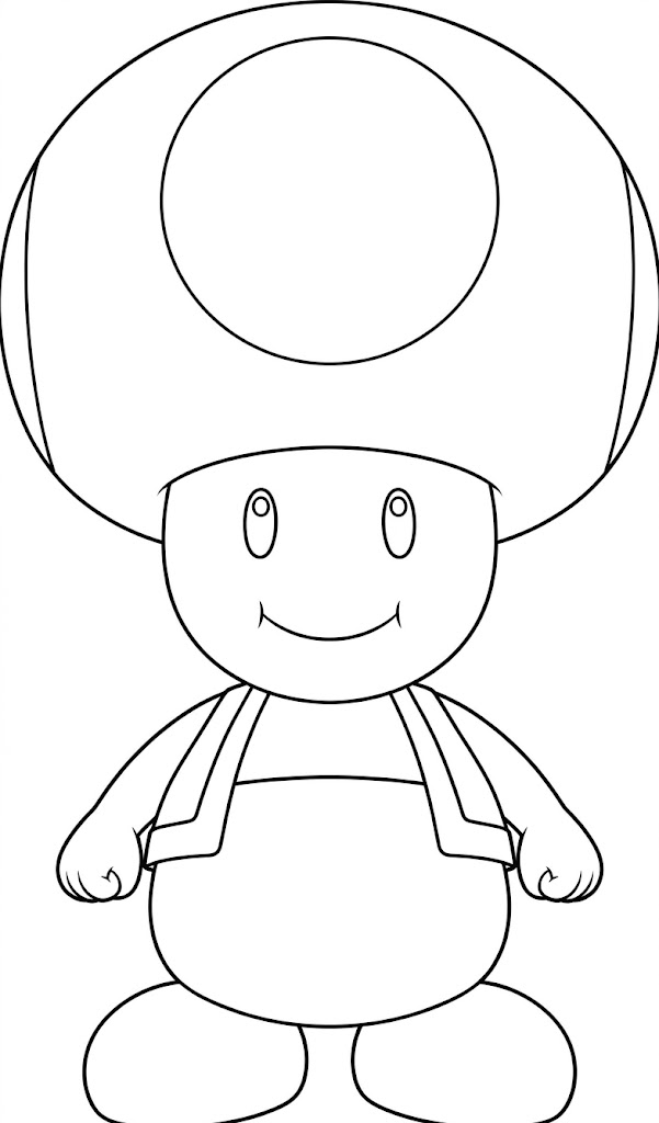 Toad azul para colorir para colorir