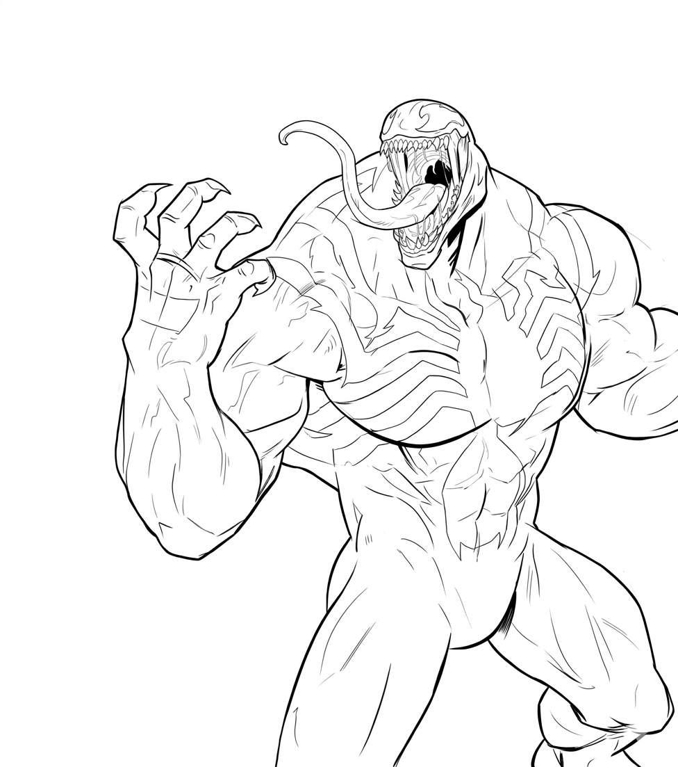 Venom colorir para colorir
