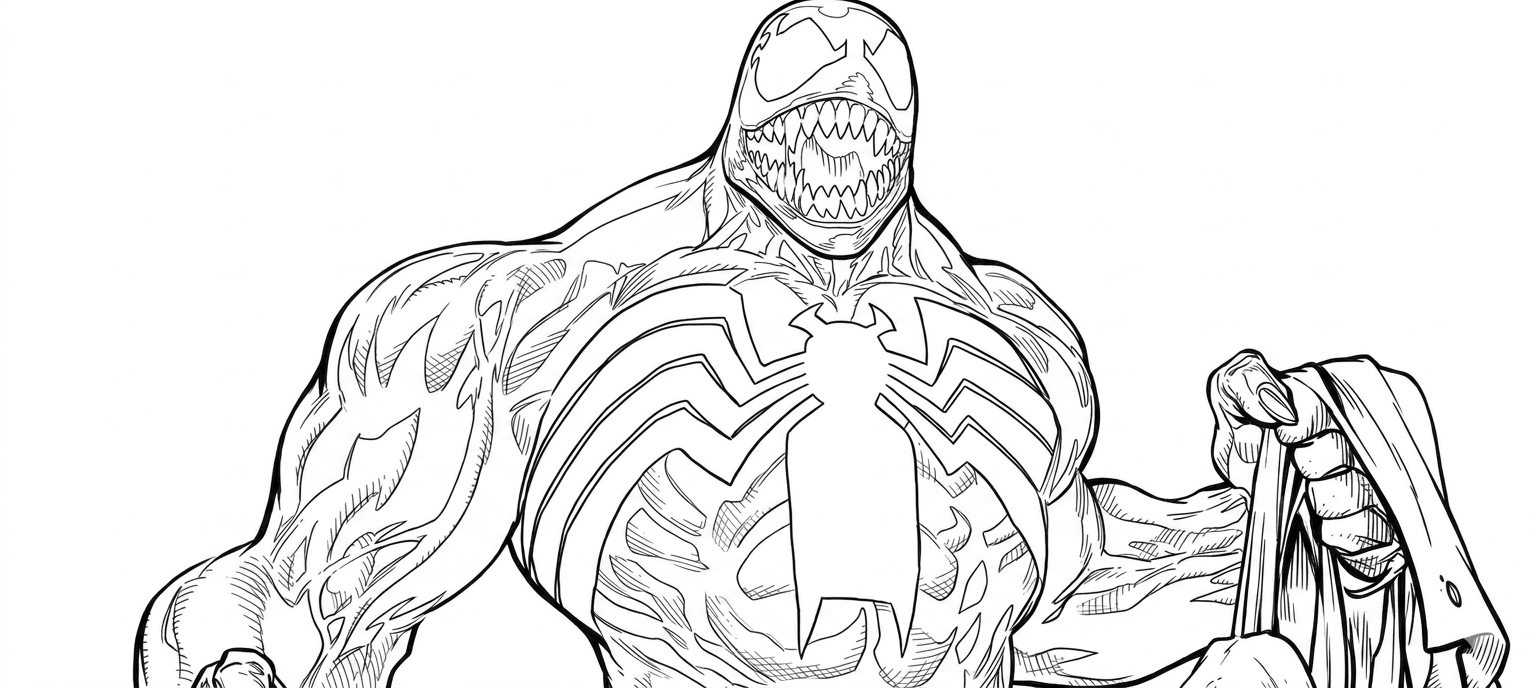 Venom quadrinhos para colorir para colorir