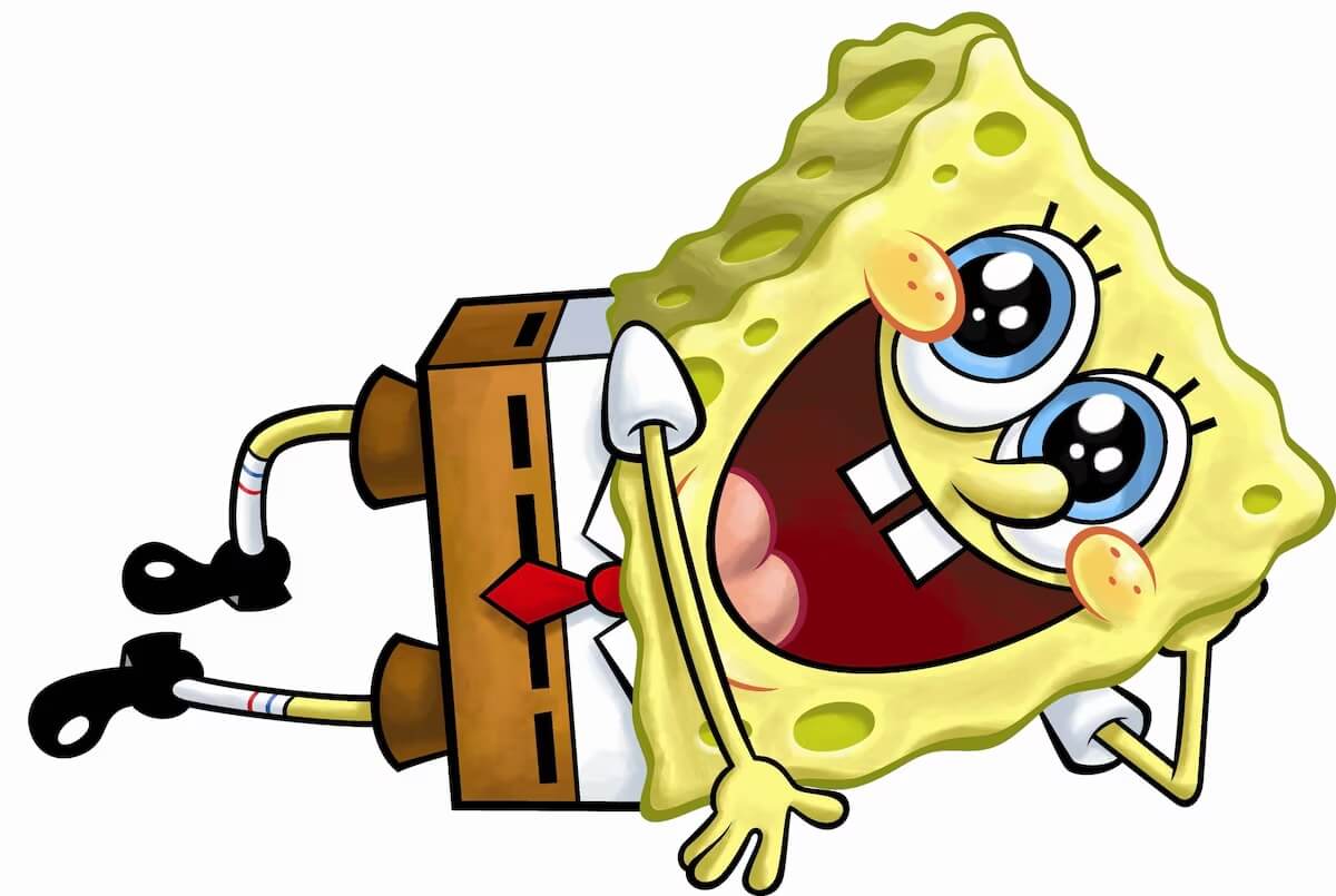 Bob Esponja Deitado para quebra-cabeça