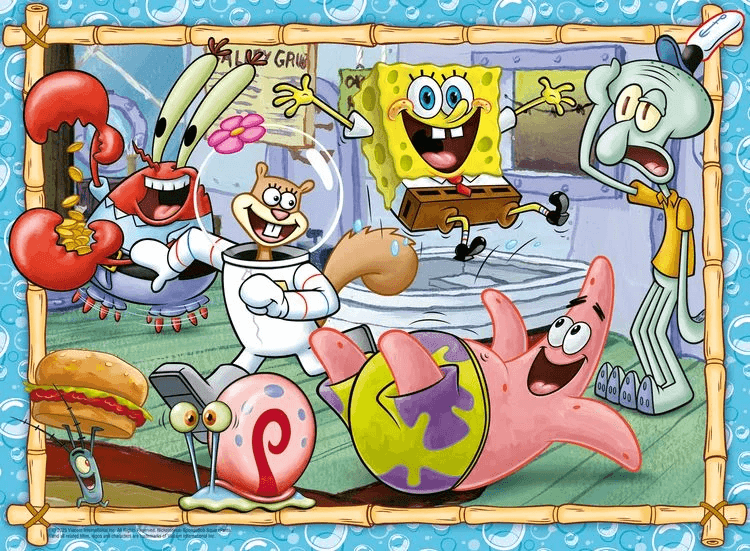 Bob Esponja Personagens para quebra-cabeça