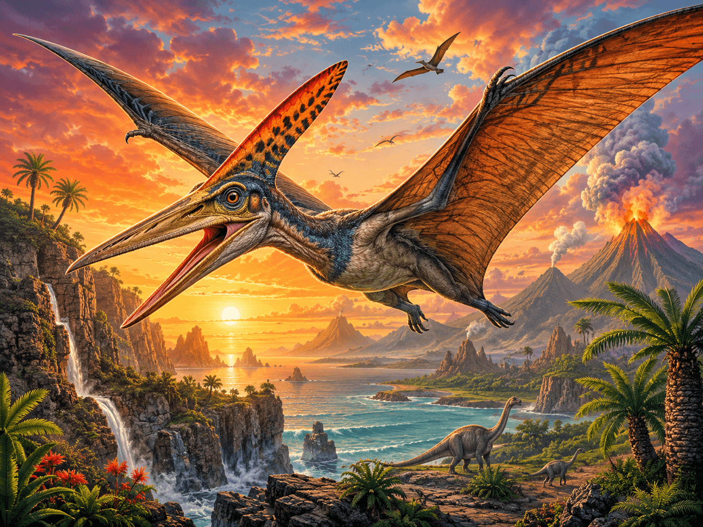 Pterodáctilo para quebra-cabeça