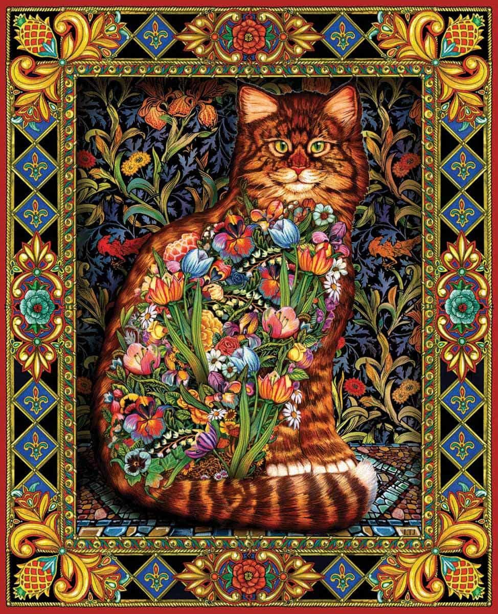 Gato Tapete para quebra-cabeça