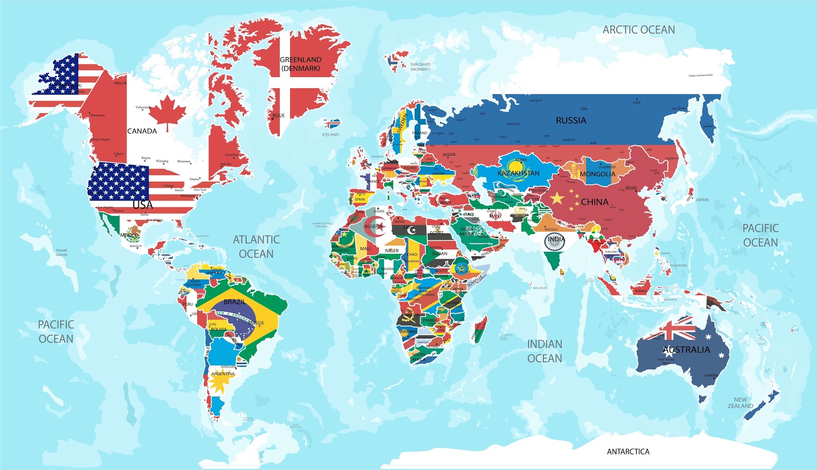 Quebra-cabeça de Mapa Mundi