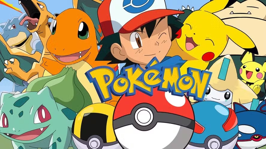Pokémon e Ash para quebra-cabeça