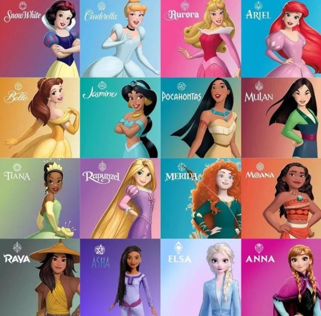Todas as Princesas para quebra-cabeça